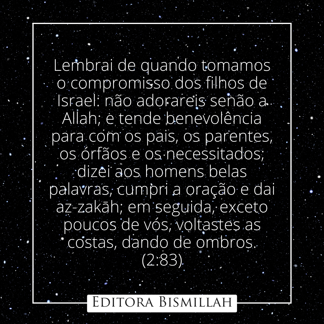 O que é o Alcorão? Alguns versículos dele em Português - Editora Bismillah